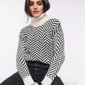 ❤️‍🔥Turtleneck chevron sweater❤️‍🔥